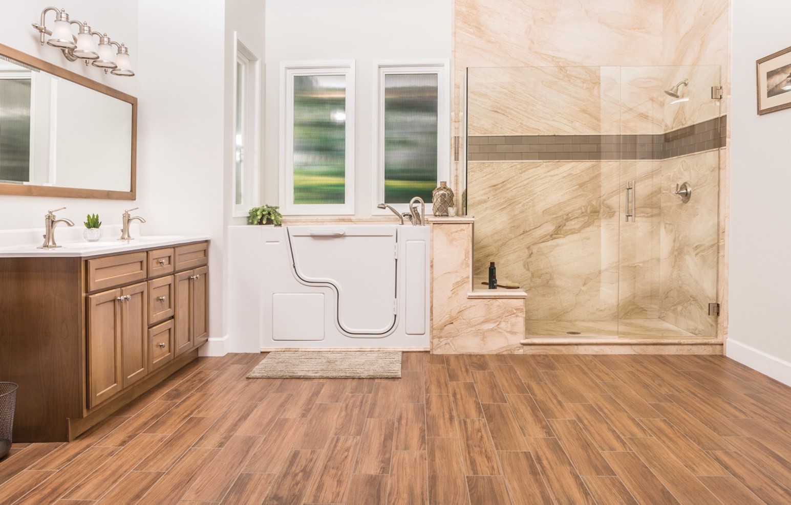 Re-Bath franchise accessible aging remodeled bathroom