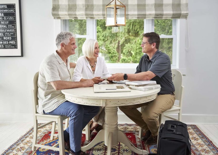 design meeting with senior clients